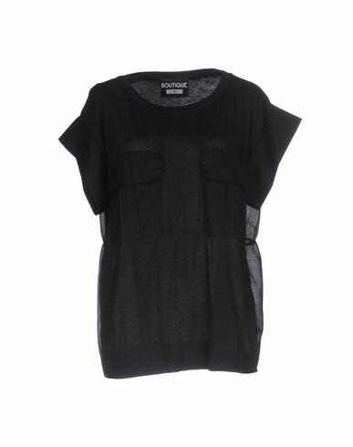 Boutique Moschino Woman T-shirt Black Cotton Cover