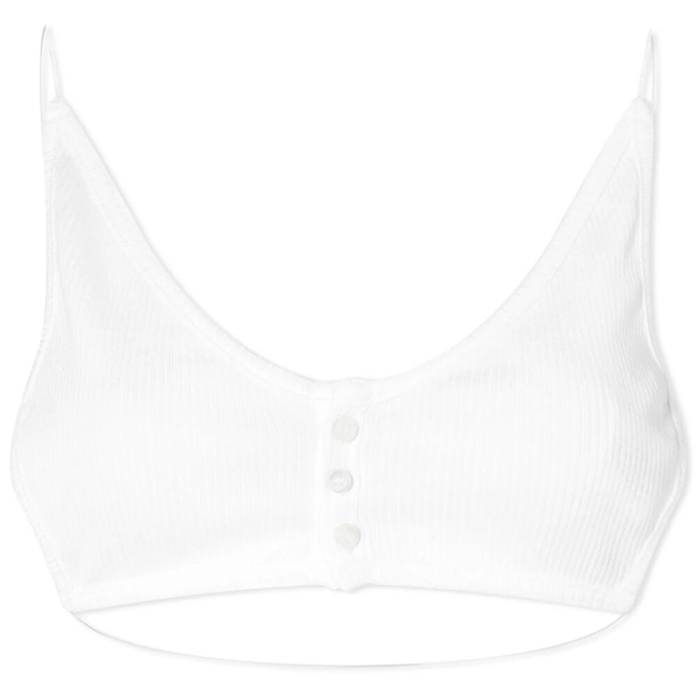 Y/Project Women's Invisible Strap Bralette in Optic White Cover