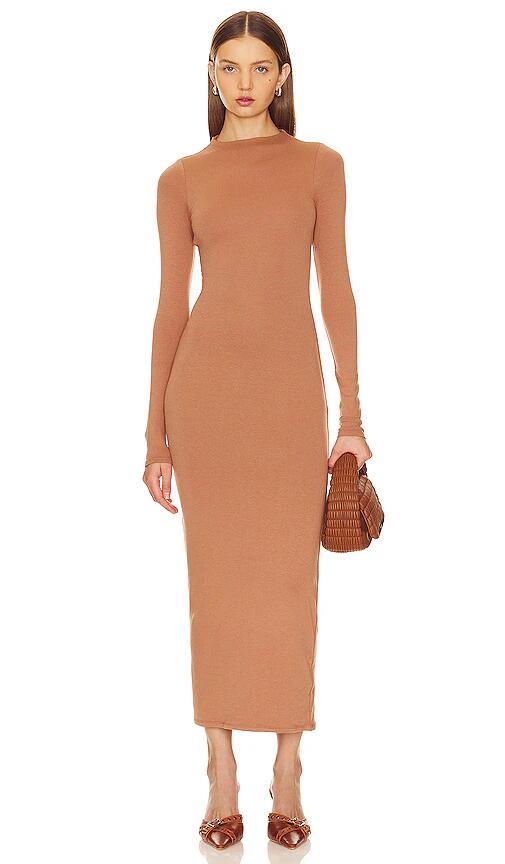 AFRM Juniper Maxi Dress in Tan Cover