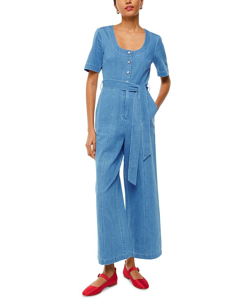 Whistles Freyja Denim Jumpsuit Cover