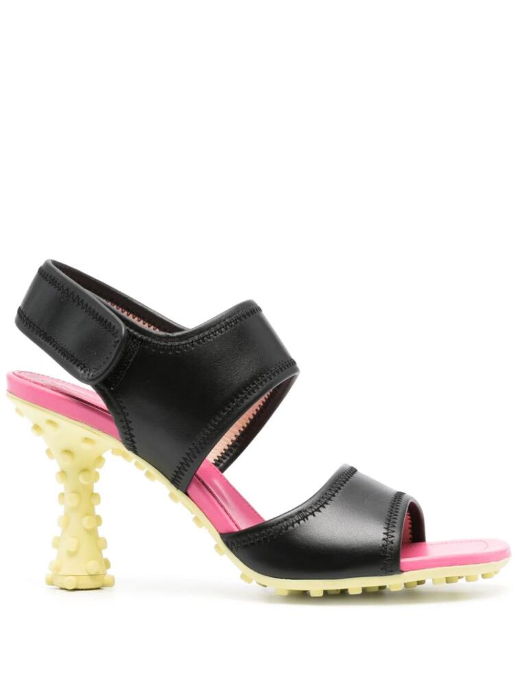 Sunnei 1000 Chiodi 85mm colour-block sandals - Black Cover