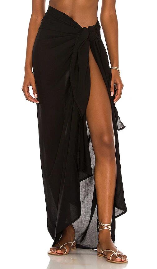 Indah Sarong Skirt in Black Cover