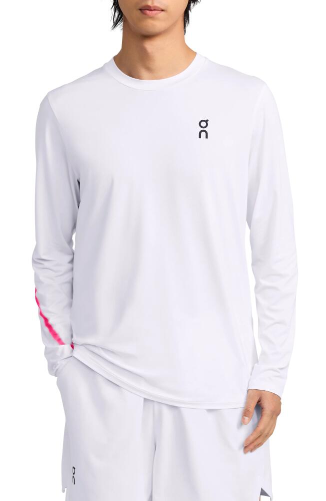 Court Long Sleeve Top in White Cover