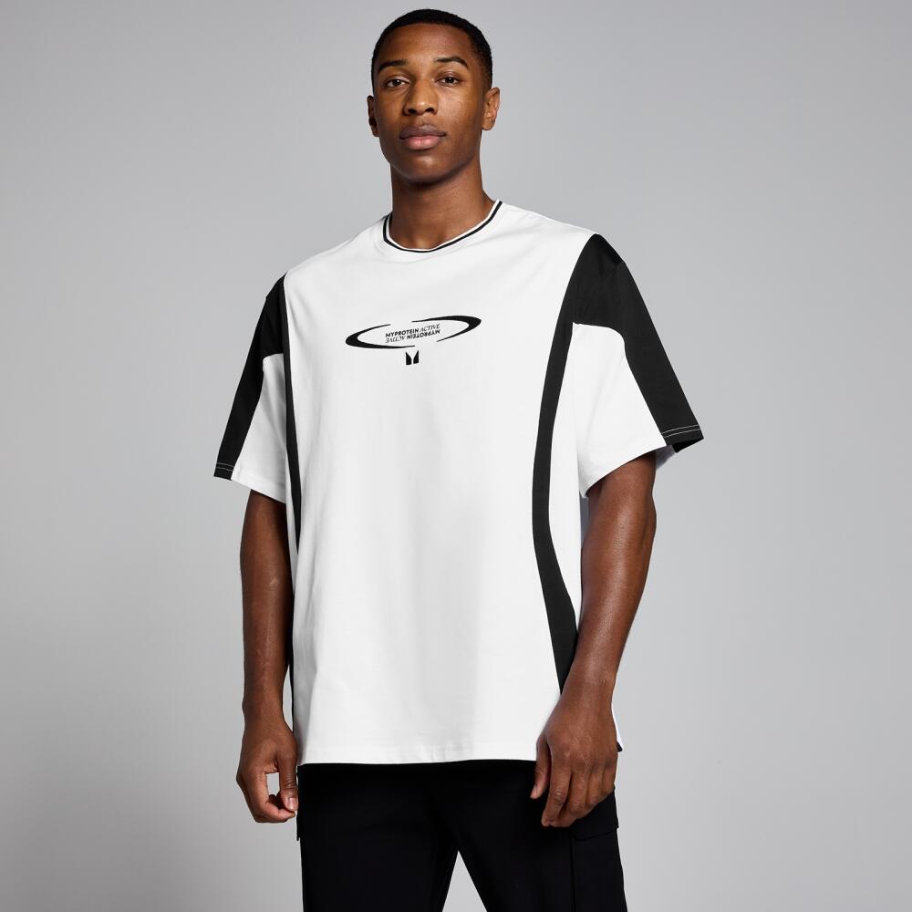 MP Men's Tempo Contrast Retro Oversized T-Shirt - White - XS Cover