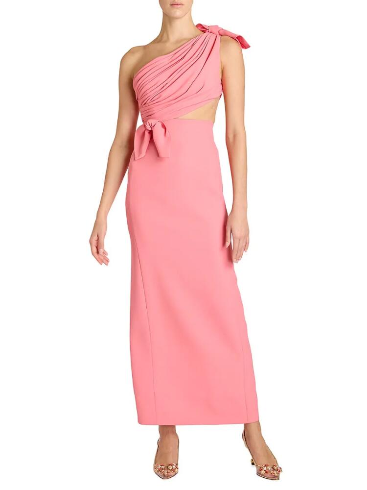 Giambattista Valli Women's One Shoulder Cutout Gown - Pink Cover