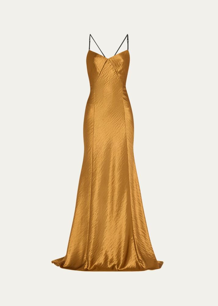 Jason Wu Collection Hammered Satin Backless Gown Cover