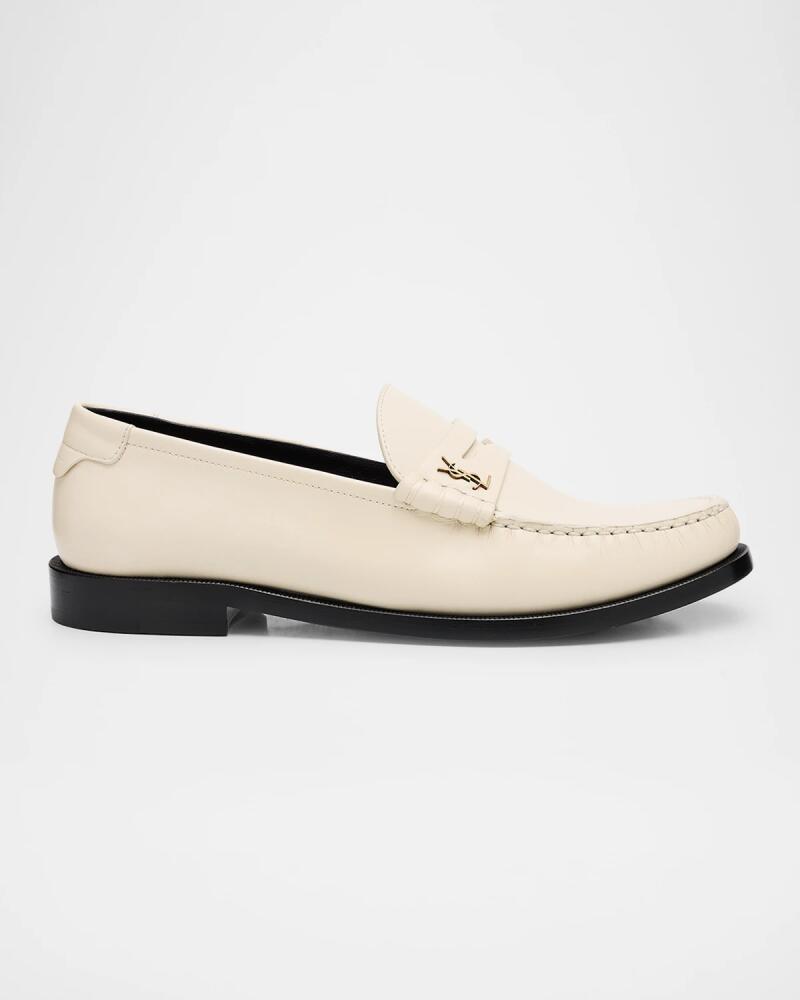 Saint Laurent Le Leather YSL Penny Loafers Cover