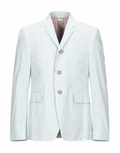 Thom Browne Man Blazer Sky blue Cotton Cover