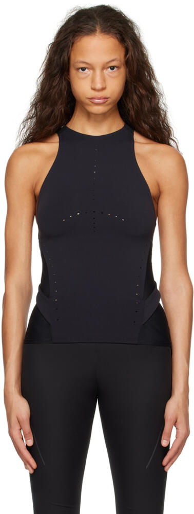 HYEIN SEO Black Perforated Tank Top Cover