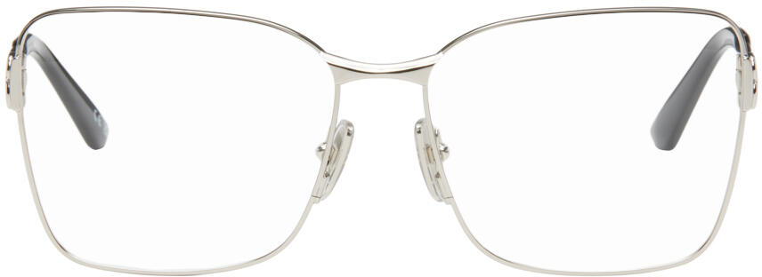 Balenciaga Silver Mercury Squared Metal Glasses Cover