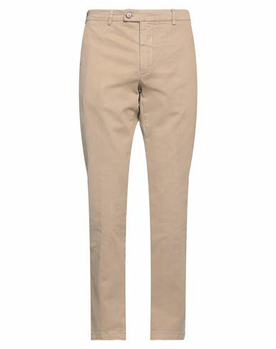 Cruna Man Pants Light brown Cotton, Elastane Cover