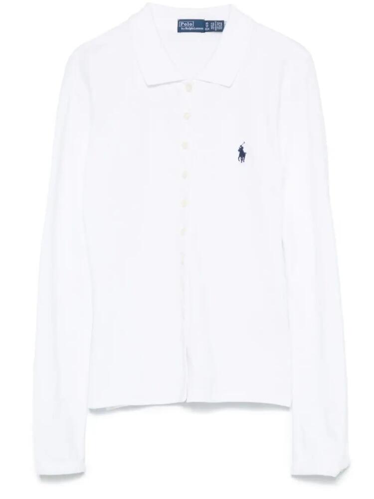 Polo Ralph Lauren button-up long-sleeves polo shirt - White Cover