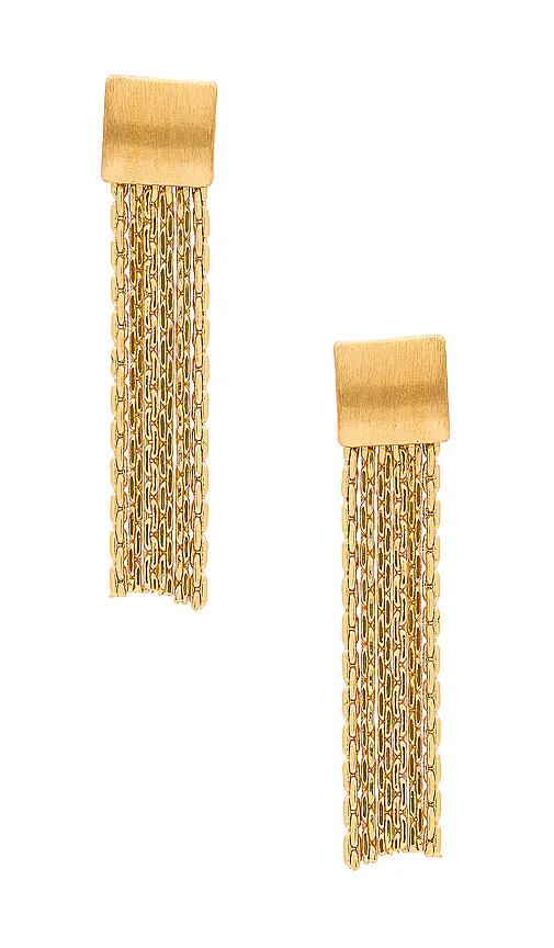 Heaven Mayhem Sling Earrings in Metallic Gold Cover