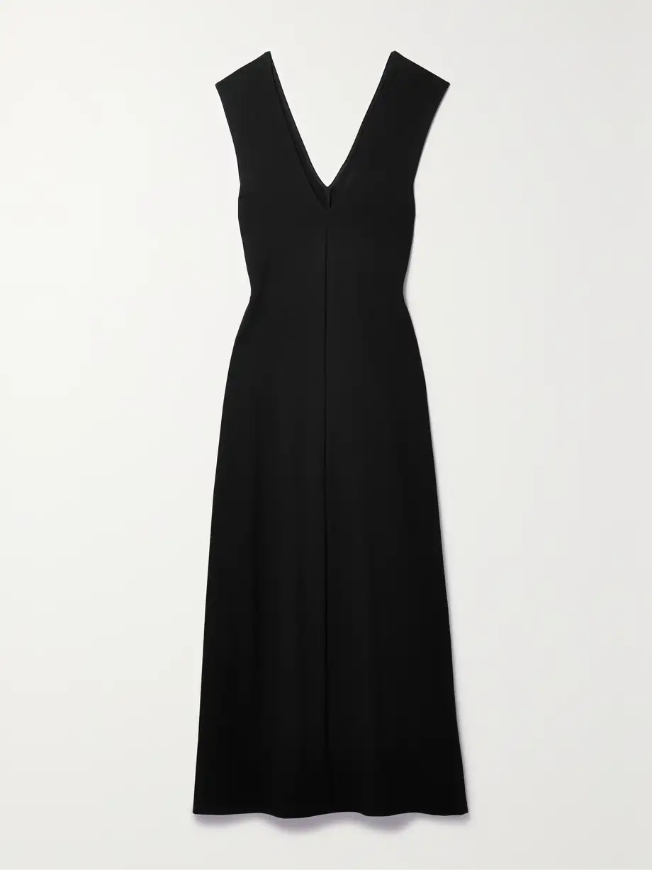 LESET - Rio Stretch-ponte Maxi Dress - Black Cover