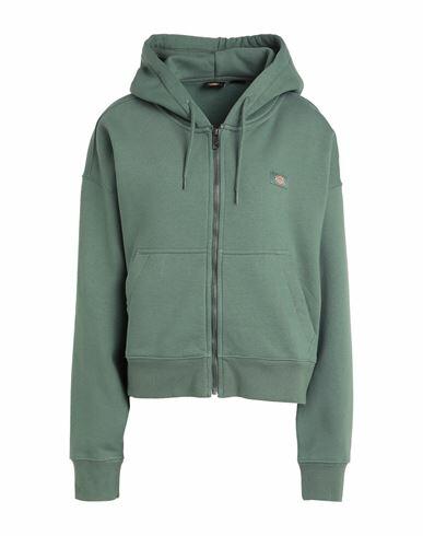 Dickies Oakport Zip Hoodie Dark Forest Woman Sweatshirt Military green Cotton, Polyester Cover