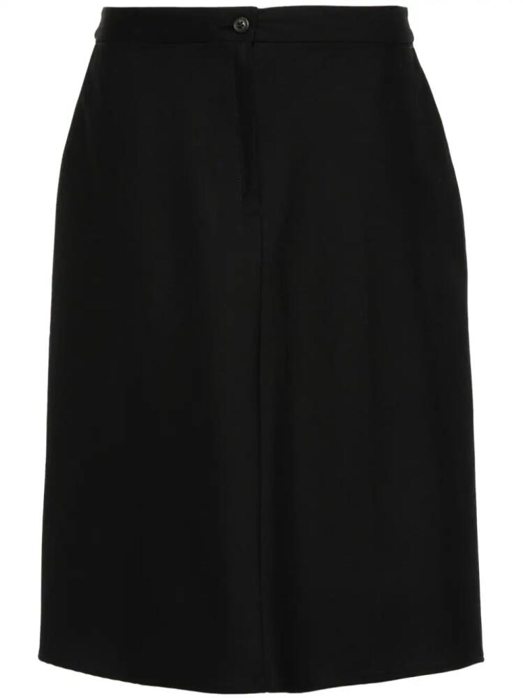 OUR LEGACY Curtain high-waist midi skirt - Black Cover