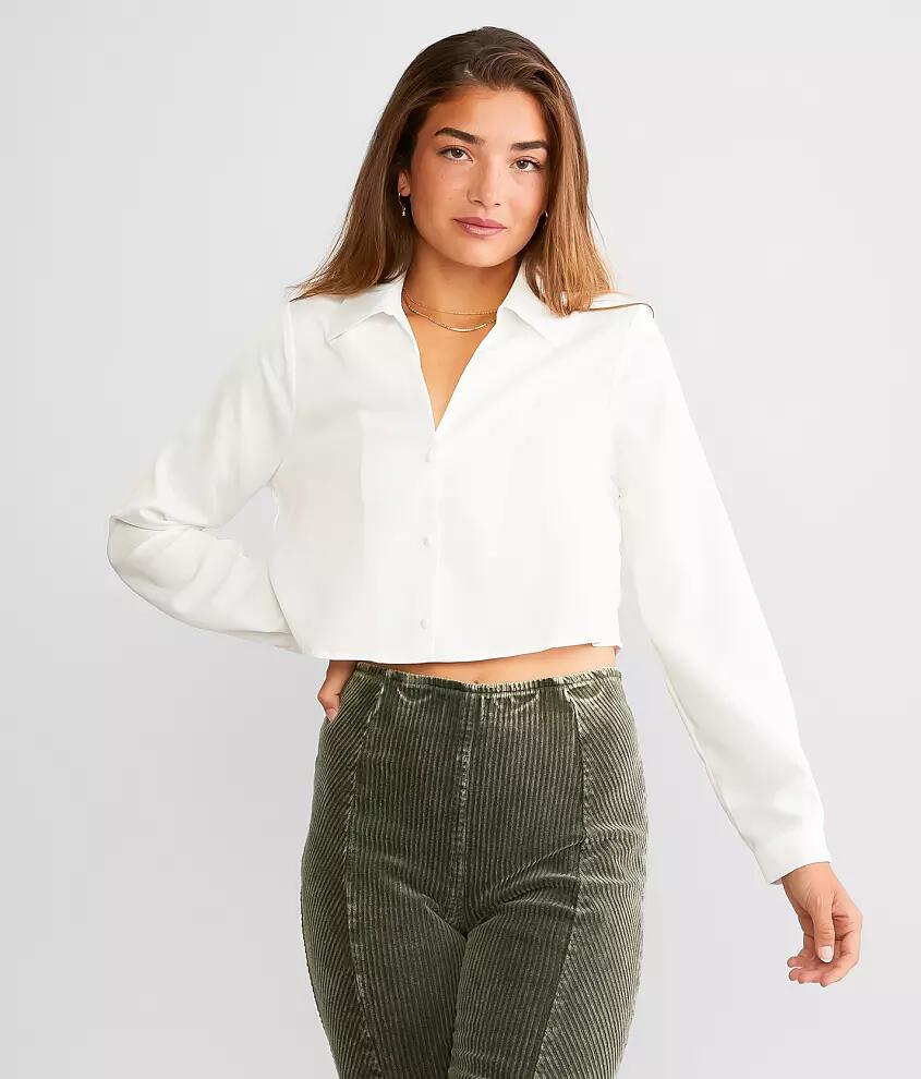 Hyfve Sheen Cropped Blouse Cover