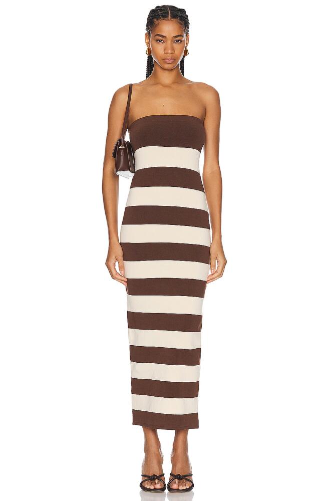 Posse Theo Strapless Dress in Brown Cover