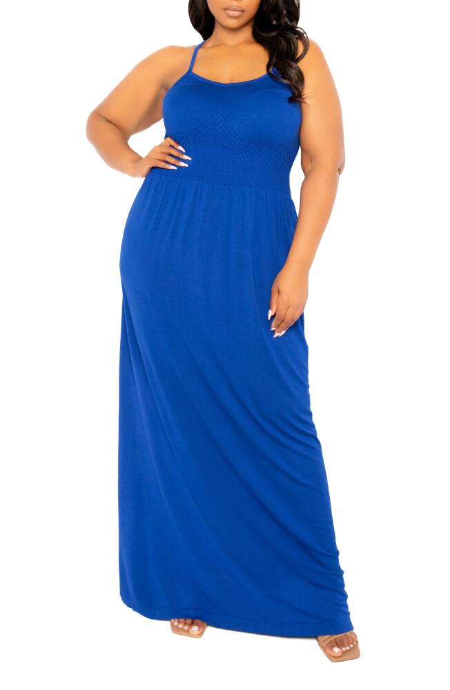 BUXOM COUTURE Seamless Maxi Dress in Royal Blue Cover