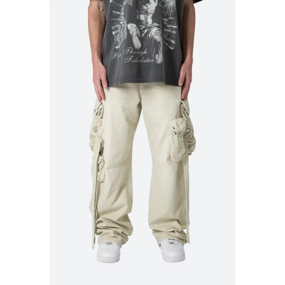 mnml Strapped Cotton Cargo Pants in Khaki Cover