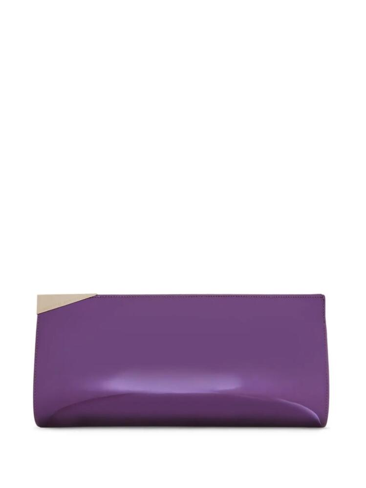 Giuseppe Zanotti Armide metallic clutch bag - Purple Cover