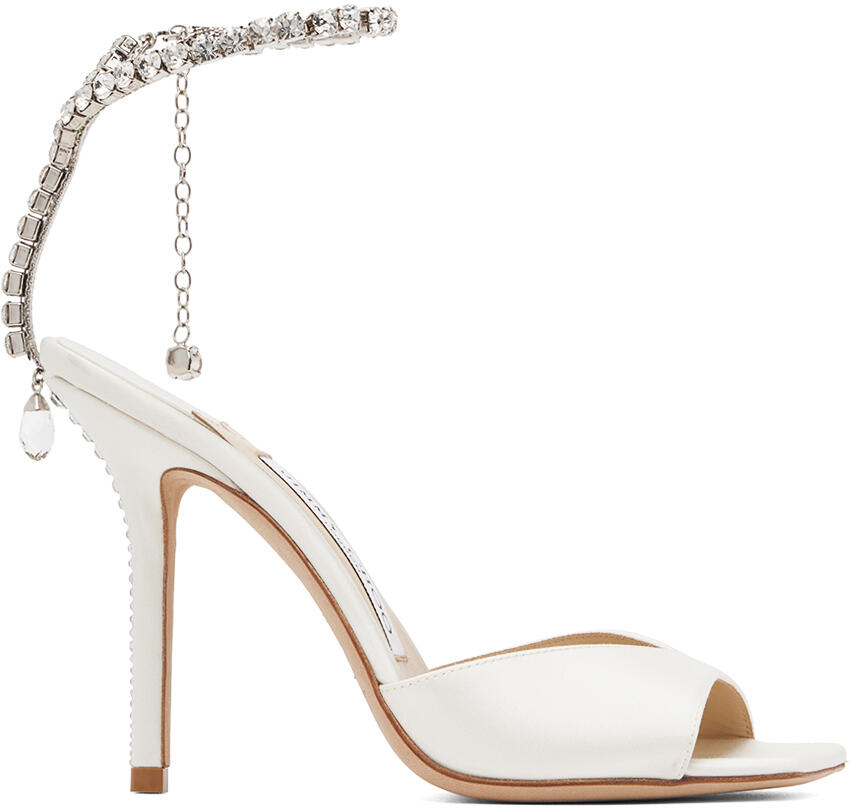 Jimmy Choo White Saeda 100 Heeled Sandals Cover