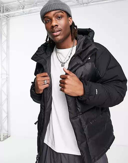 The North Face Himalayan down parka coat in black Cover