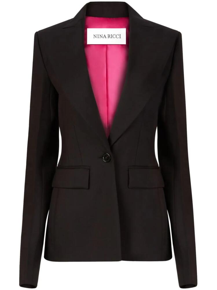 Nina Ricci double-breasted wool blazer - Black Cover