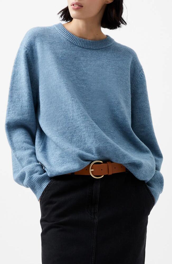 French Connection Kesia Crewneck Sweater in Dustd Blue Cover