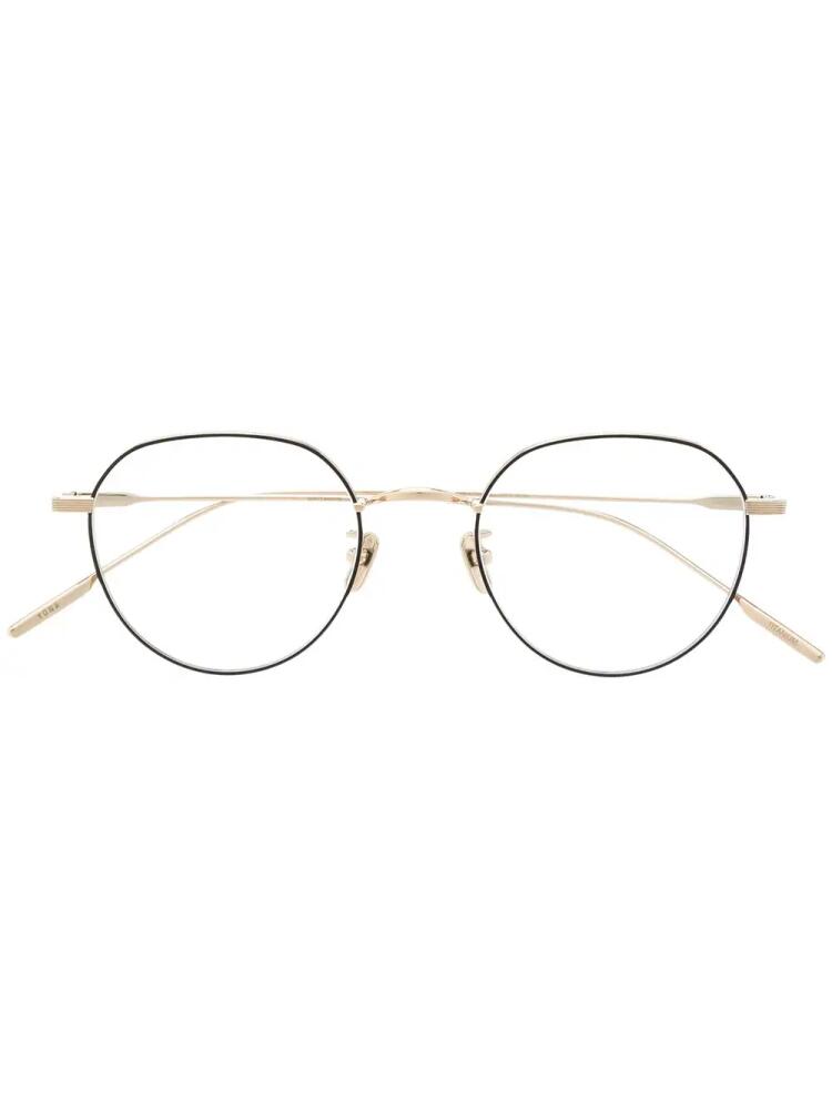 Gentle Monster Yona 031(BK) round-frame glasses - Gold Cover