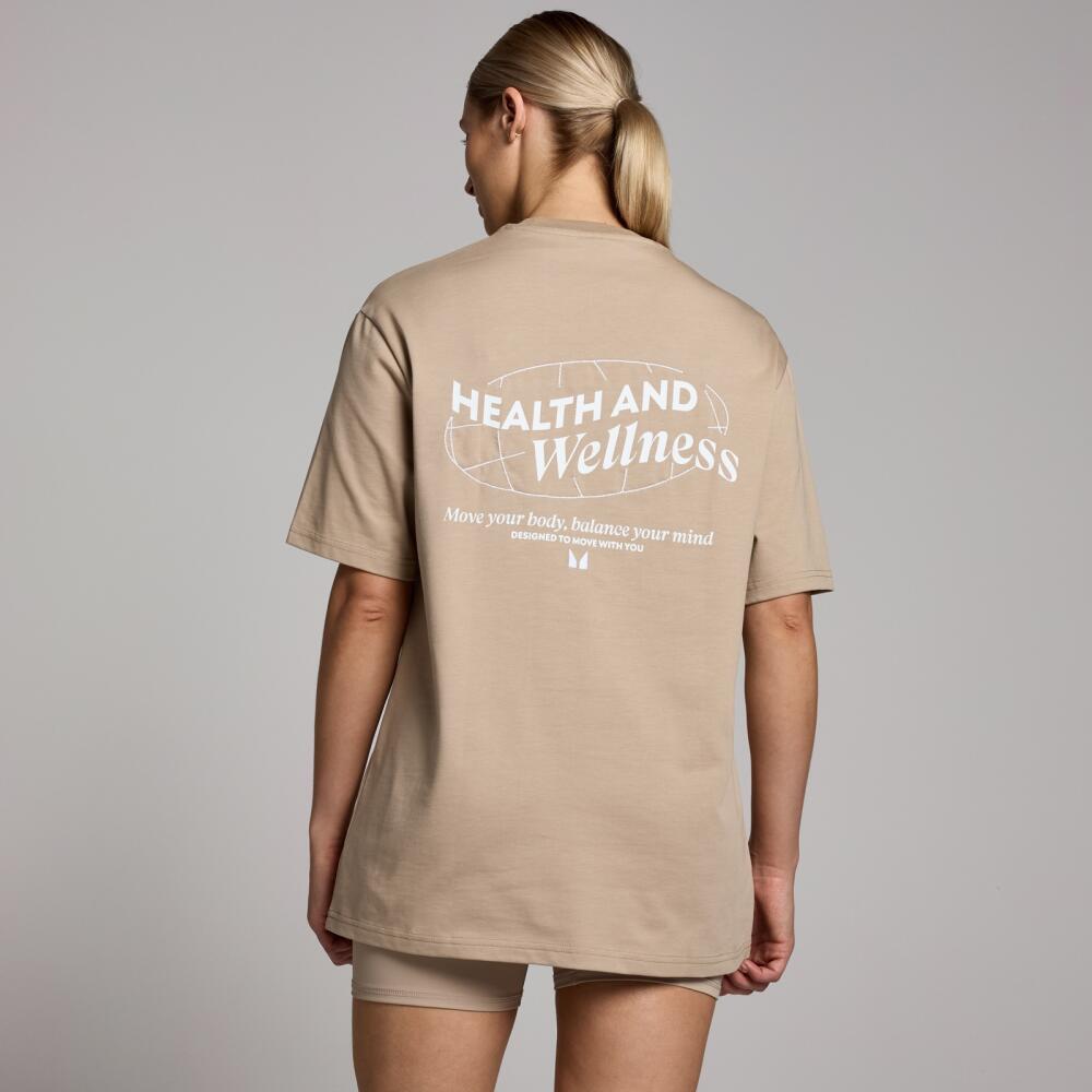 MP Women's Health & Wellness Graphic Oversized T-Shirt - Cashmere - S-M Cover