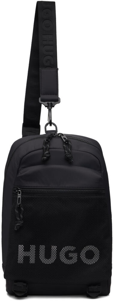 Hugo Black Monostrap Backpack Cover