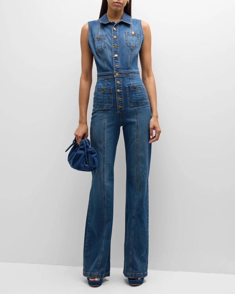 Ramy Brook Carly Denim Jumpsuit Cover