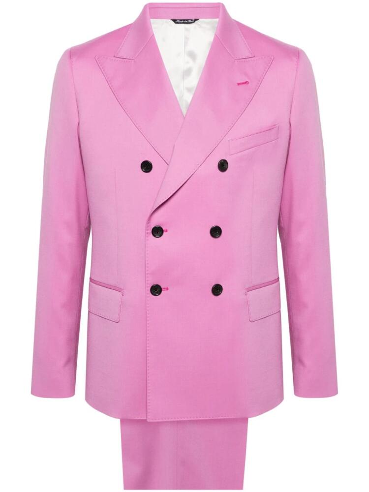 Reveres 1949 double-breasted virgin-wool suit - Pink Cover