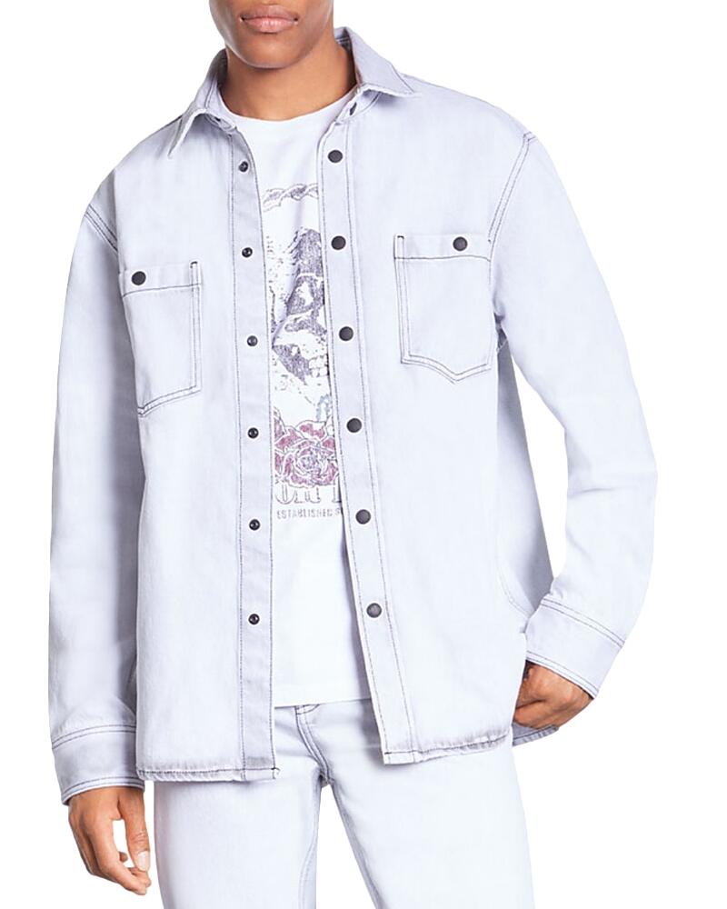 The Kooples Denim Loose Fit Button Down Shirt Cover