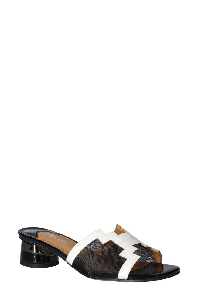 J. Reneé J. Renée Amorra Slide Sandal in White/Black Cover