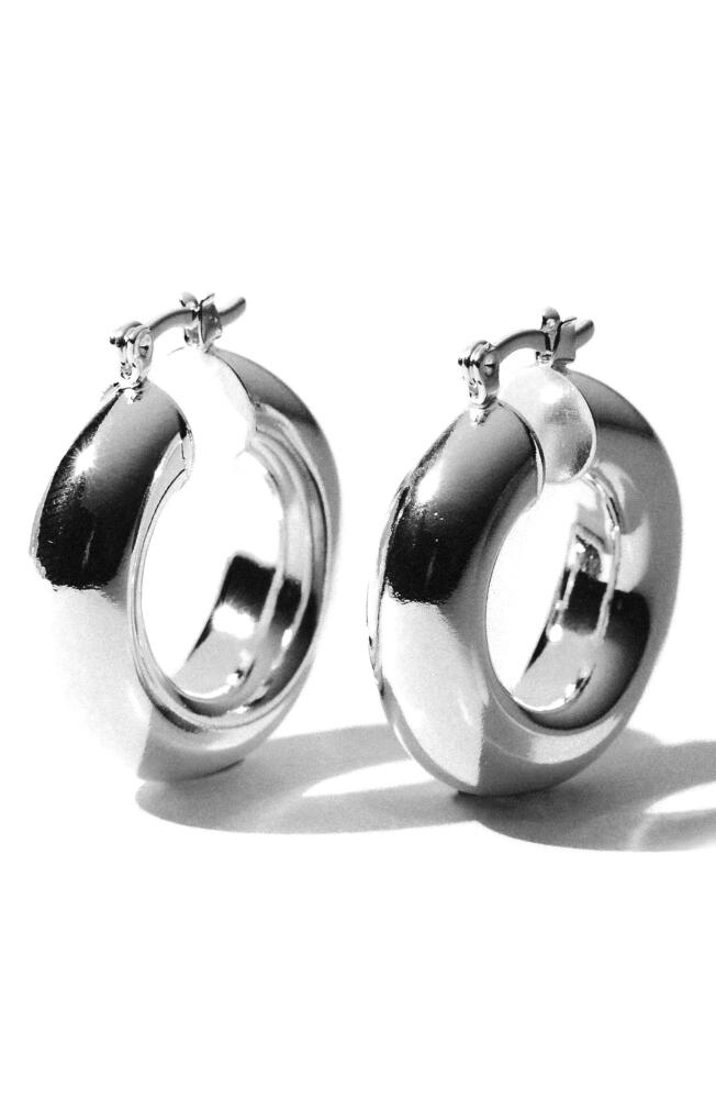 Child of Wild Aubree Small Hoop Earrings in Silver Cover