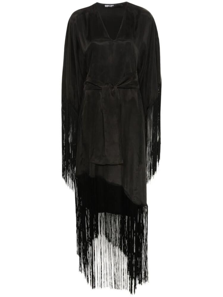 Bimba y Lola fringed midi dress - Black Cover