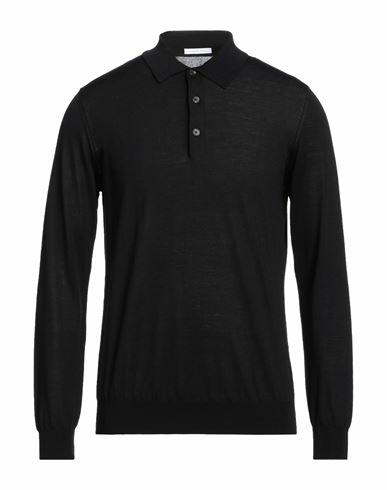 Simon Gray. Man Sweater Black Merino Wool Cover