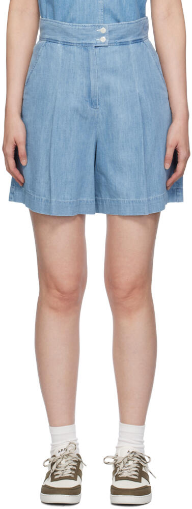 A.P.C. Blue Diane Shorts Cover