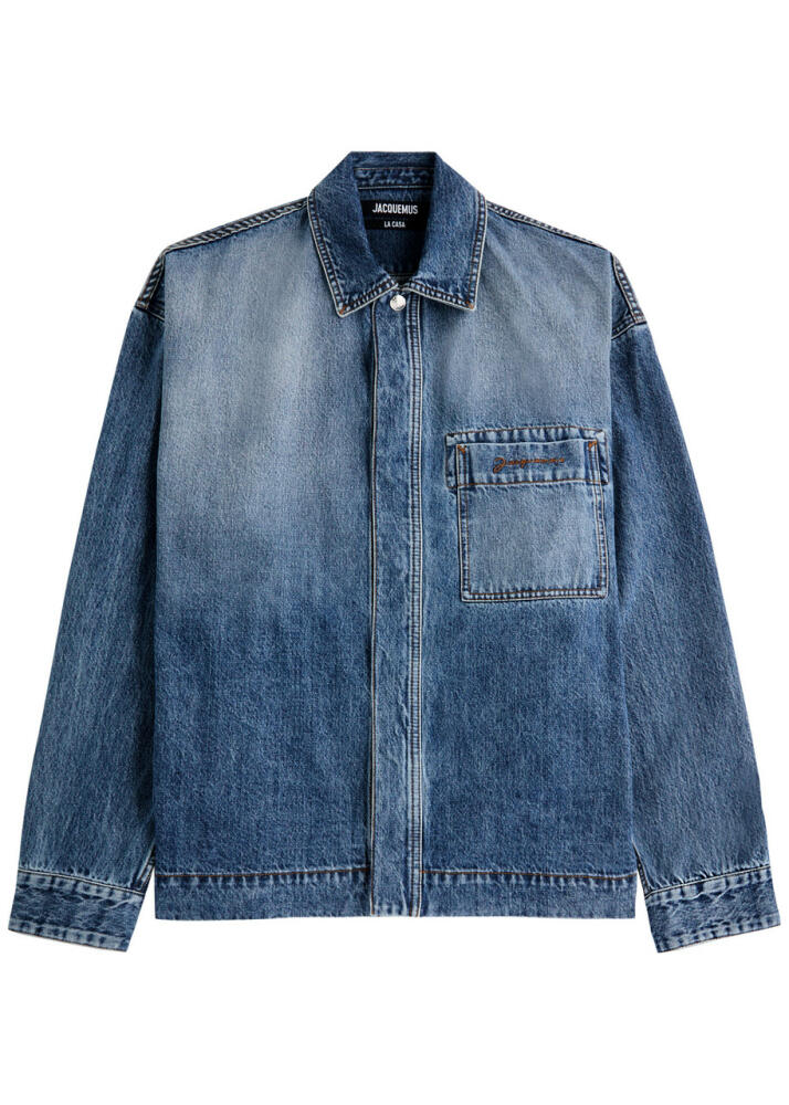 Jacquemus La Chemise De-Nîmes Denim Overshirt - Blue Cover