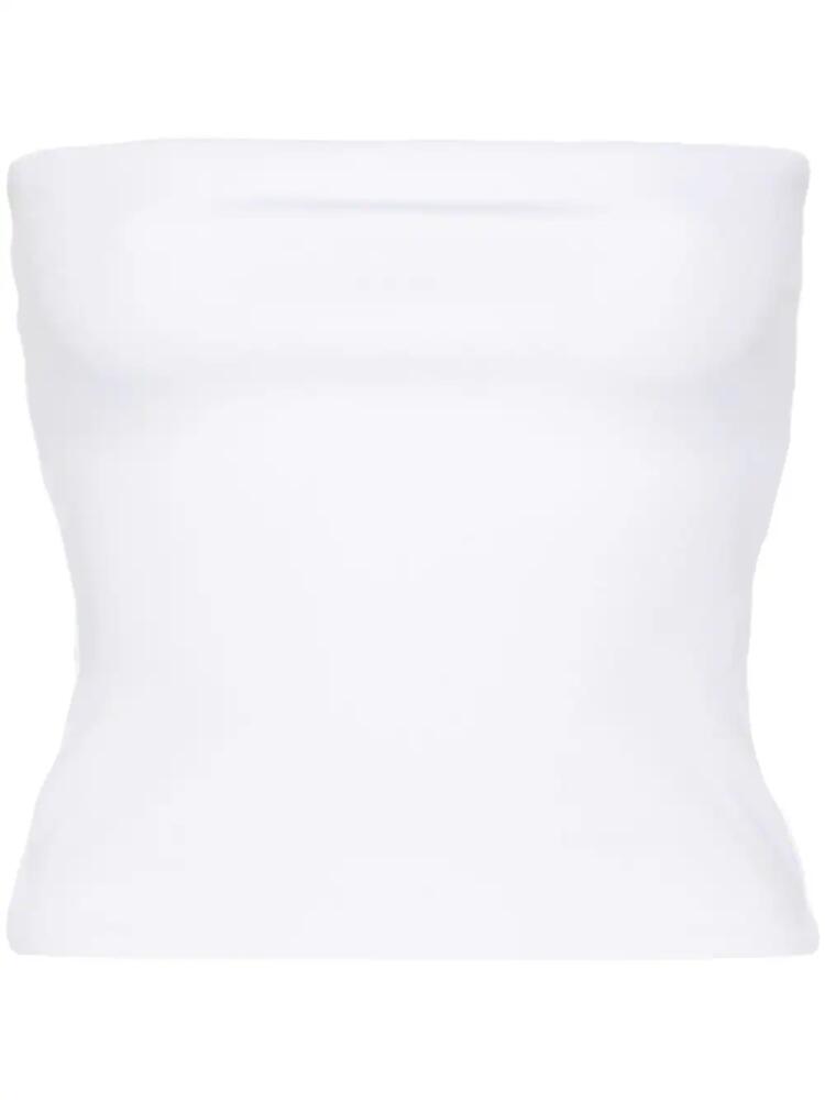 WARDROBE.NYC strapless cropped top - White Cover