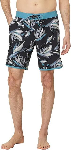 Salty Crew Breaker 19 Boardshorts (Black Blue) Men's Swimwear Cover