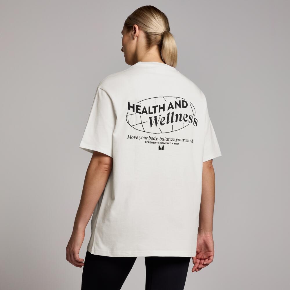 MP Women's Health & Wellness Graphic Oversized T-Shirt - White - XXS-XS Cover