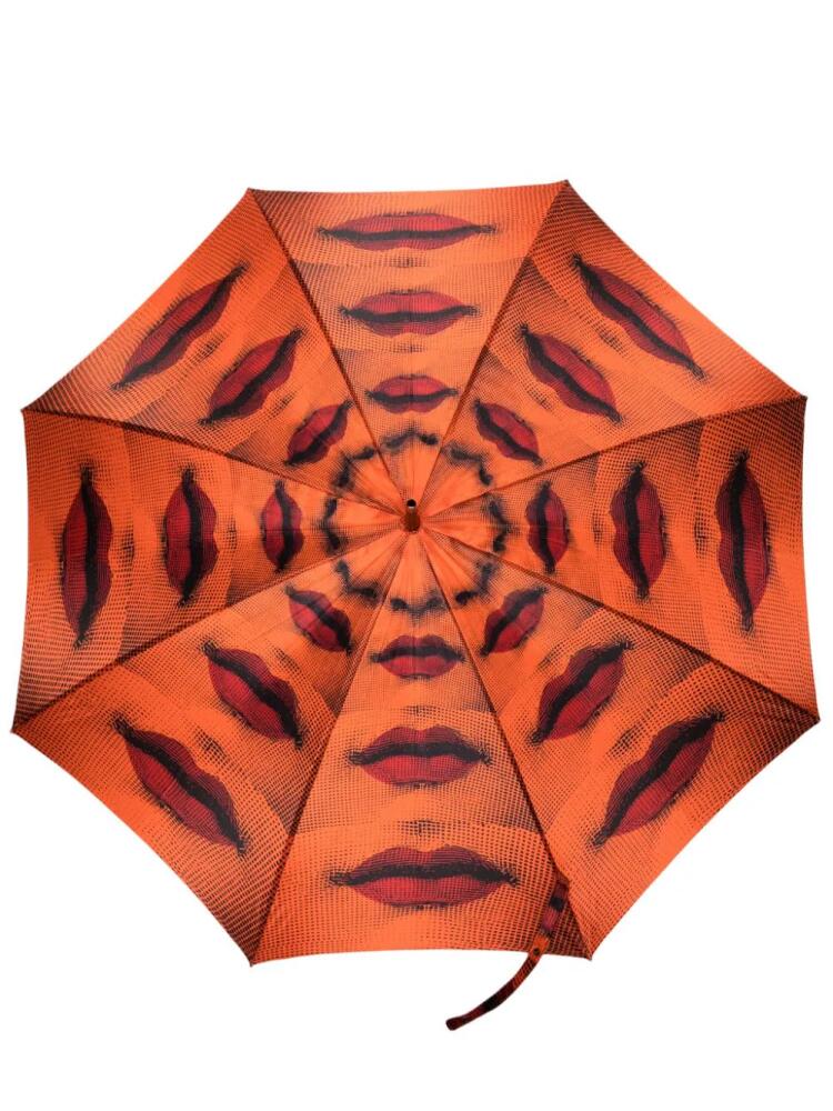 Fornasetti abstract-print umbrella - Orange Cover