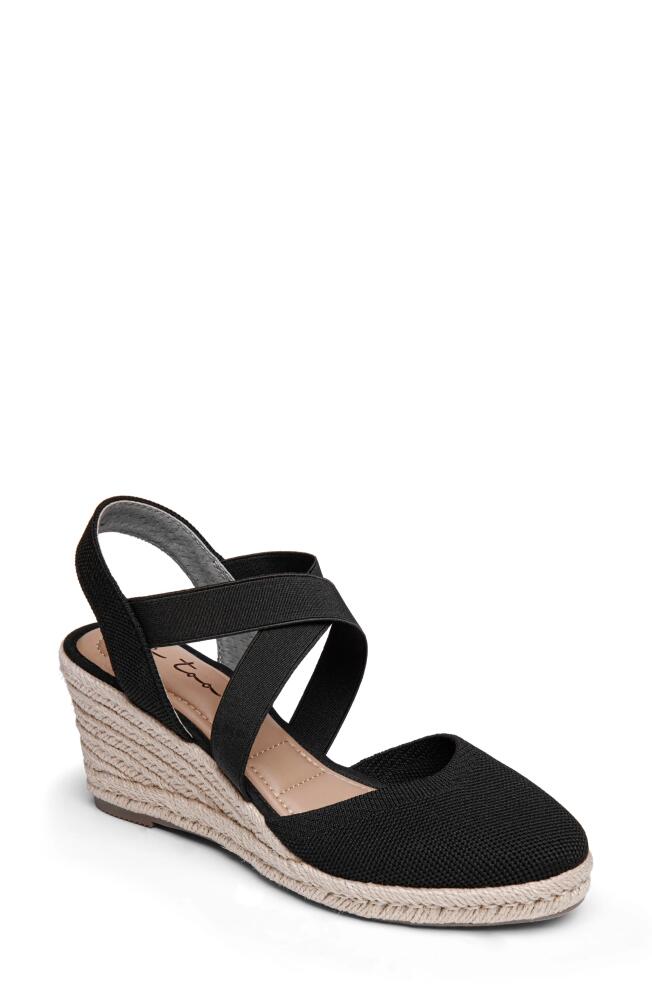 Me Too Skylen Espadrille Wedge Sandal in Black Cover