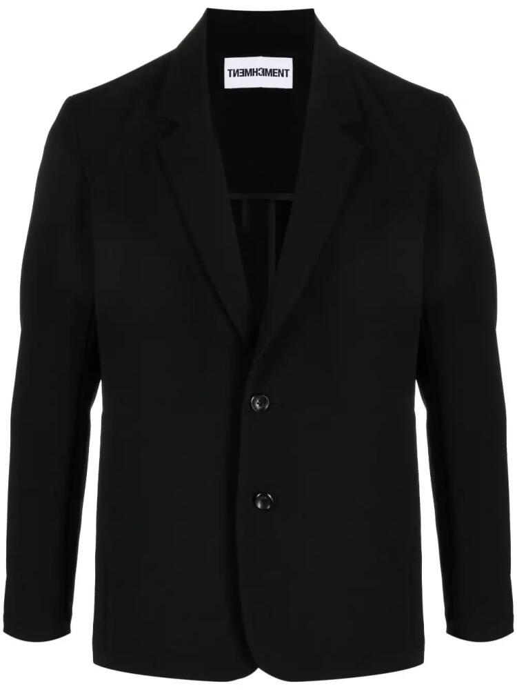 Attachment single-breasted blazer - Black Cover