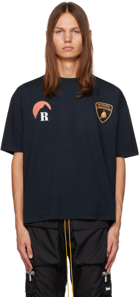 Rhude Black Lamborghini Moonlight T-Shirt Cover