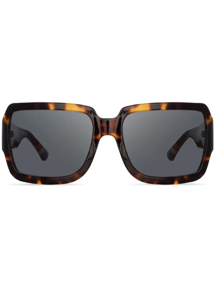 Linda Farrow tortoiseshell-effect square-frame sunglasses - Brown Cover