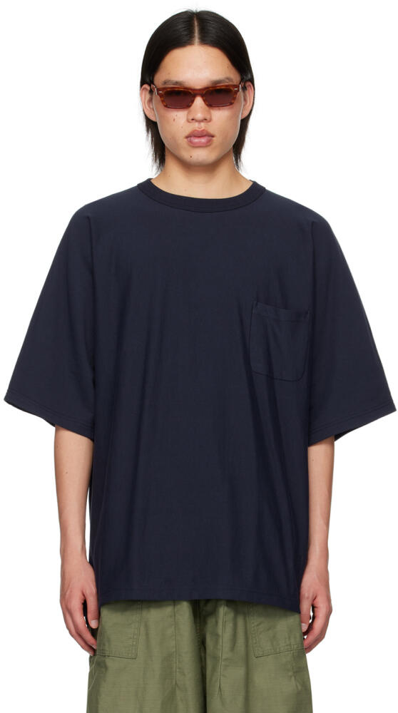 nanamica Navy KODENSHI T-Shirt Cover